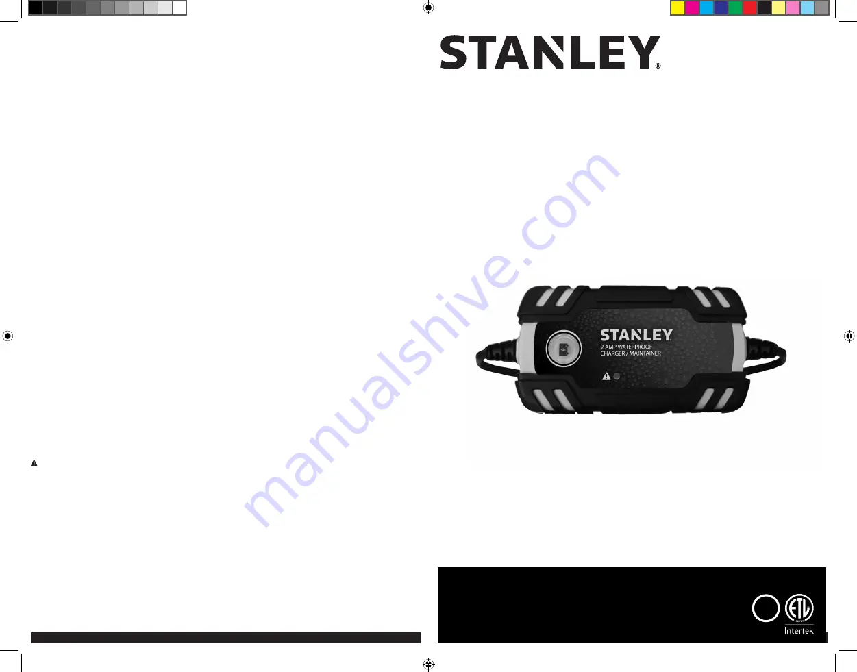 Stanley BC40BS Instruction Manual Download Page 1