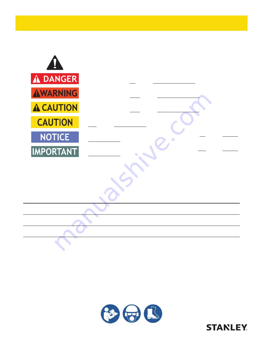 Stanley DR19 User Manual Download Page 4