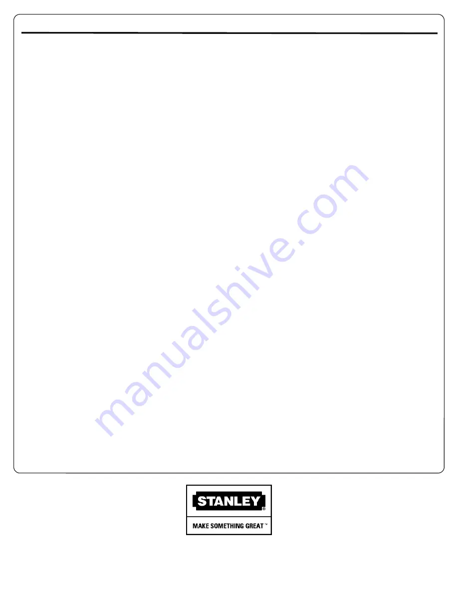 Stanley P1450S Owner'S Manual Download Page 16