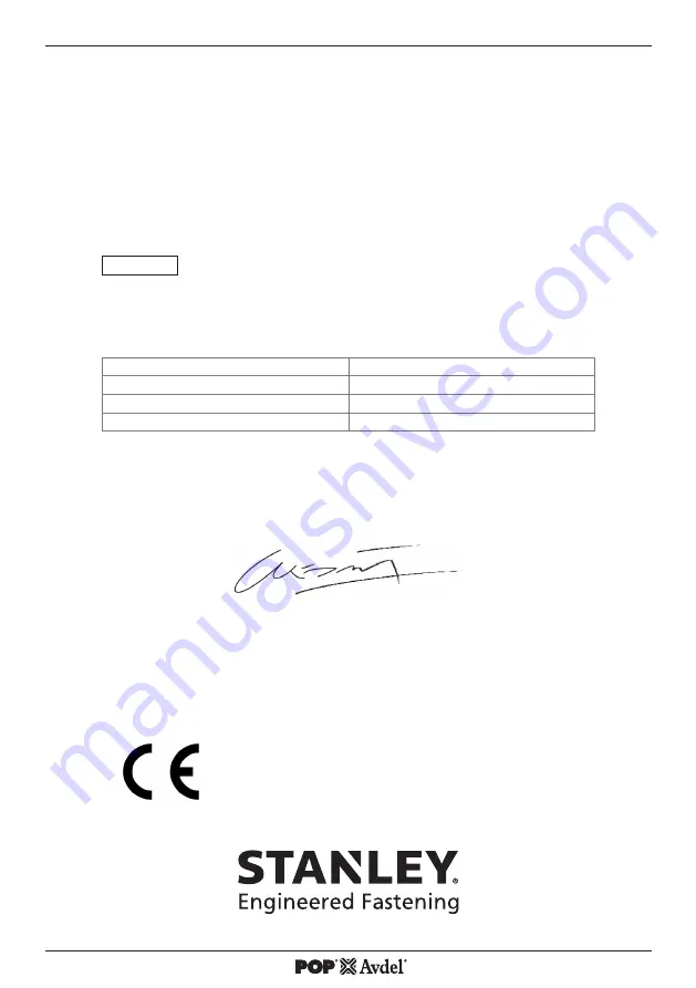 Stanley ProSert XTN2 Instruction Manual Download Page 38