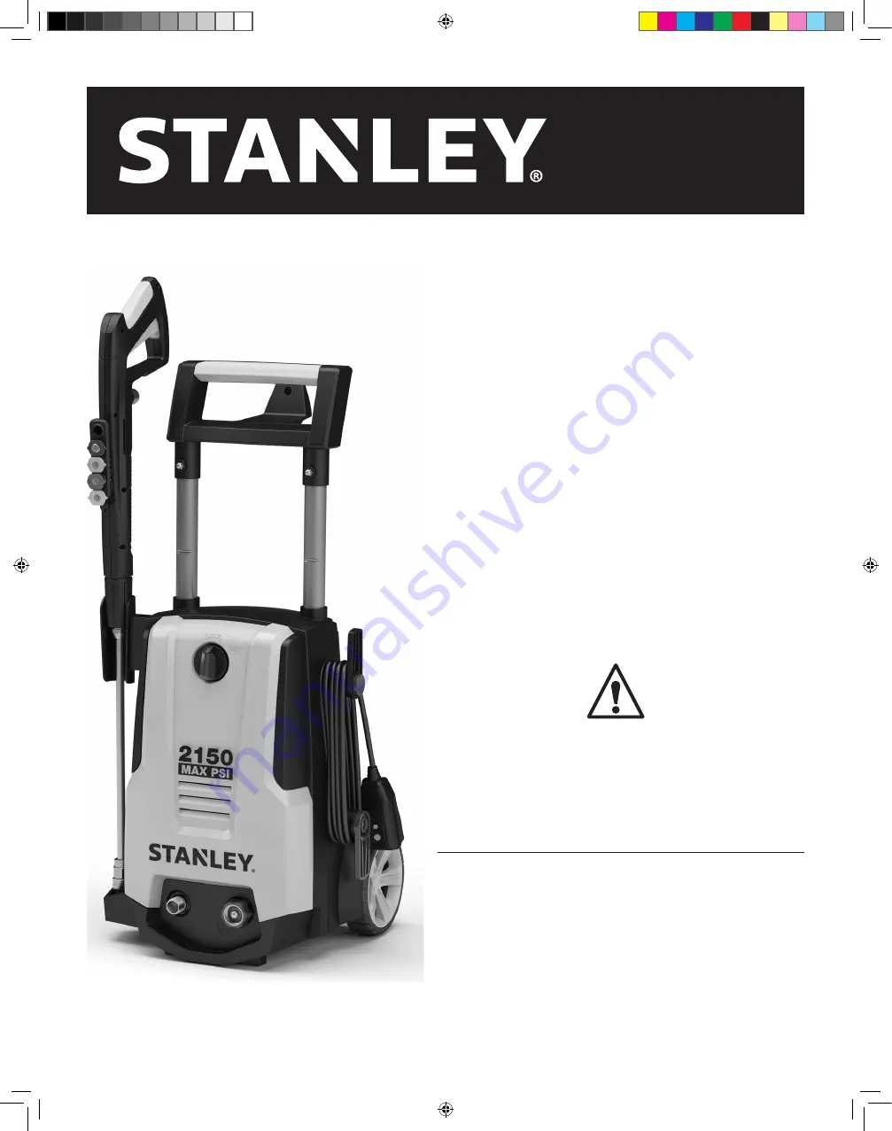 Stanley SHP 2150 Assembly, Care And Use Instructions Download Page 1