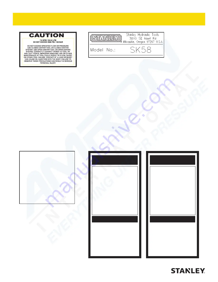 Stanley SK58 Скачать руководство пользователя страница 6