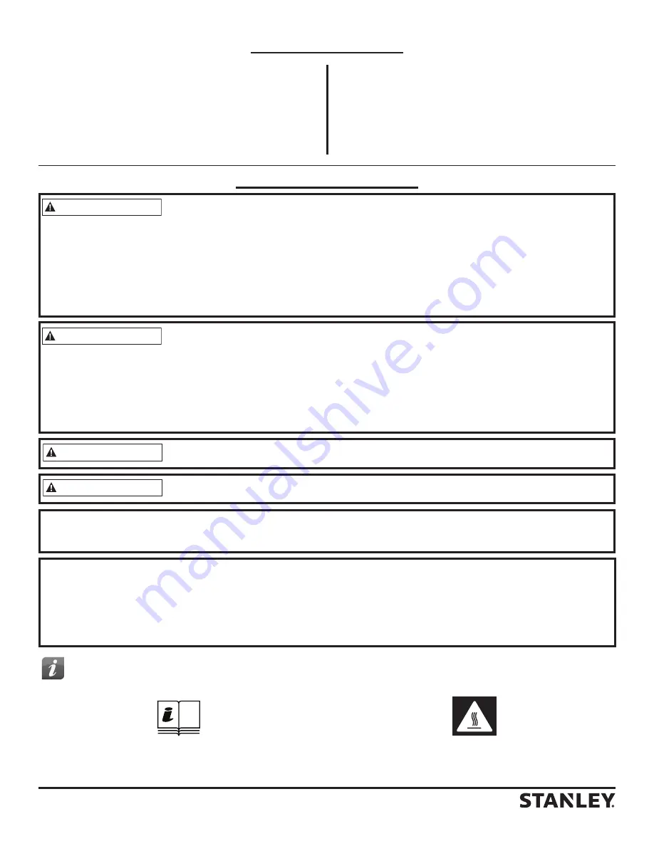 Stanley ST-125-OFR-E Instructions Manual Download Page 22