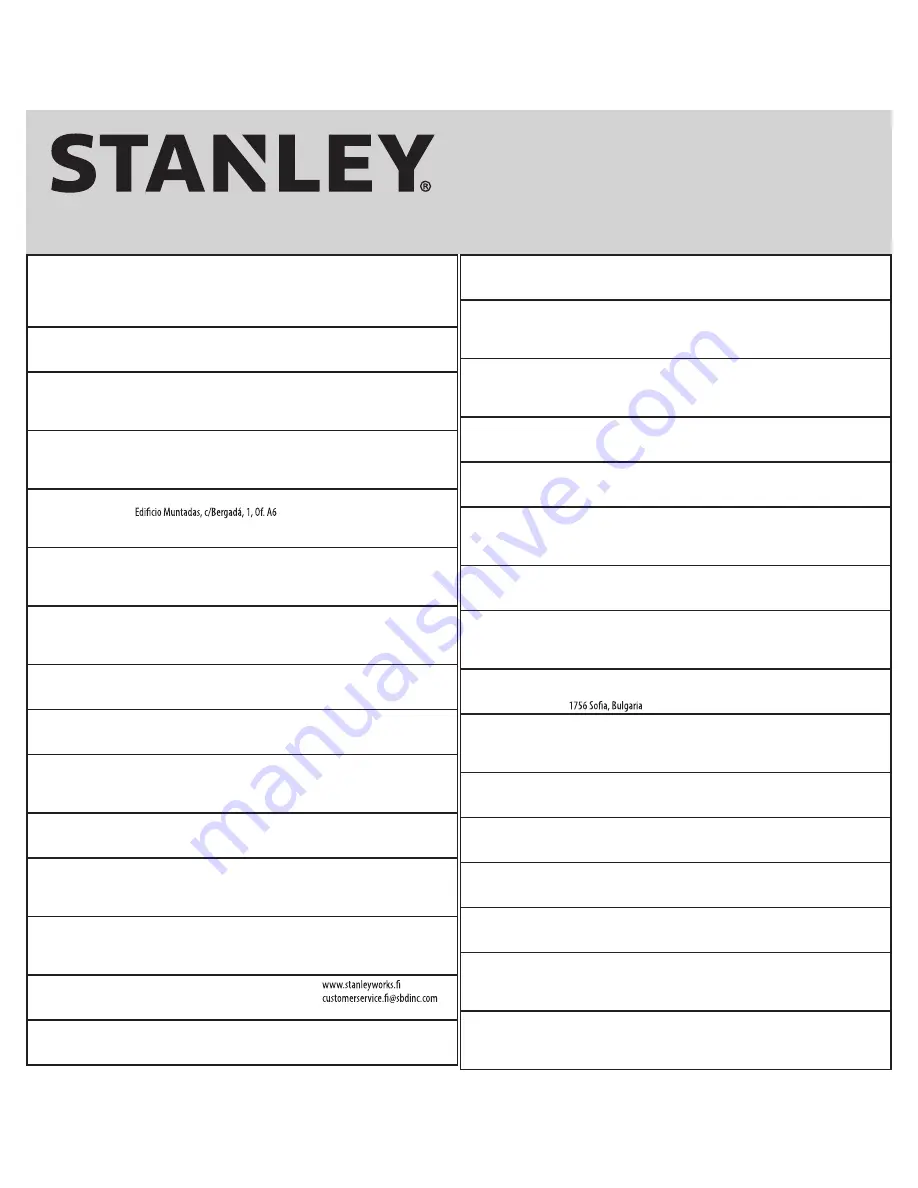 Stanley ST-125-OFR-E Instructions Manual Download Page 119