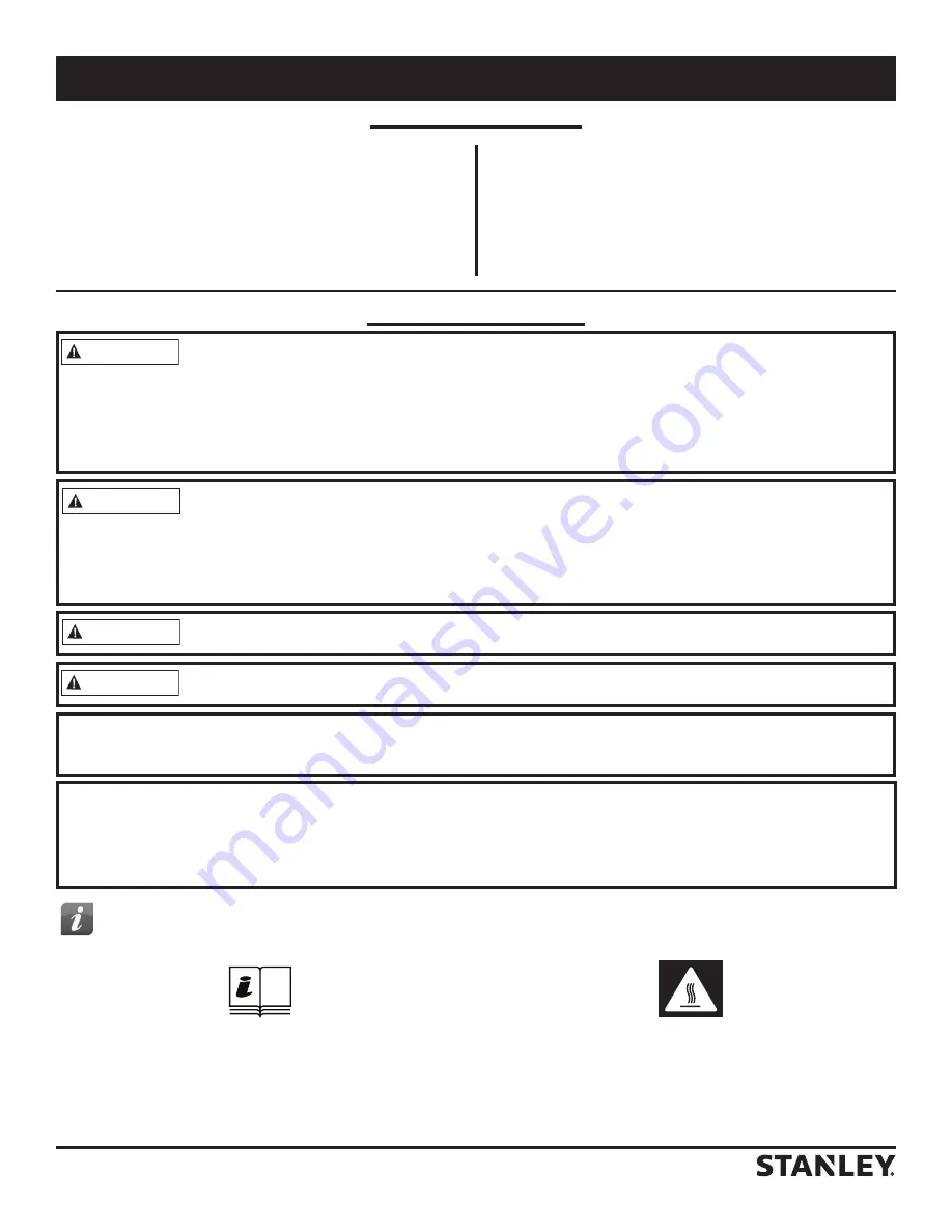 Stanley ST-125-OFR-E Instructions Manual Download Page 122