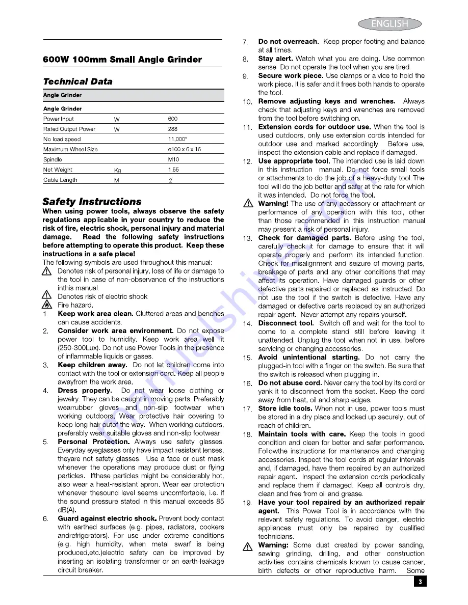 Stanley STEL810 Original Instructions Manual Download Page 3