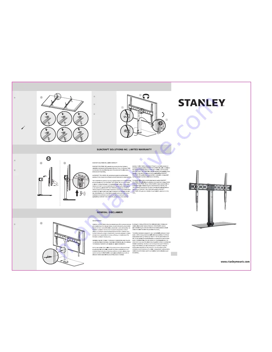 Stanley TTL-6644TS Installation Manual Download Page 1