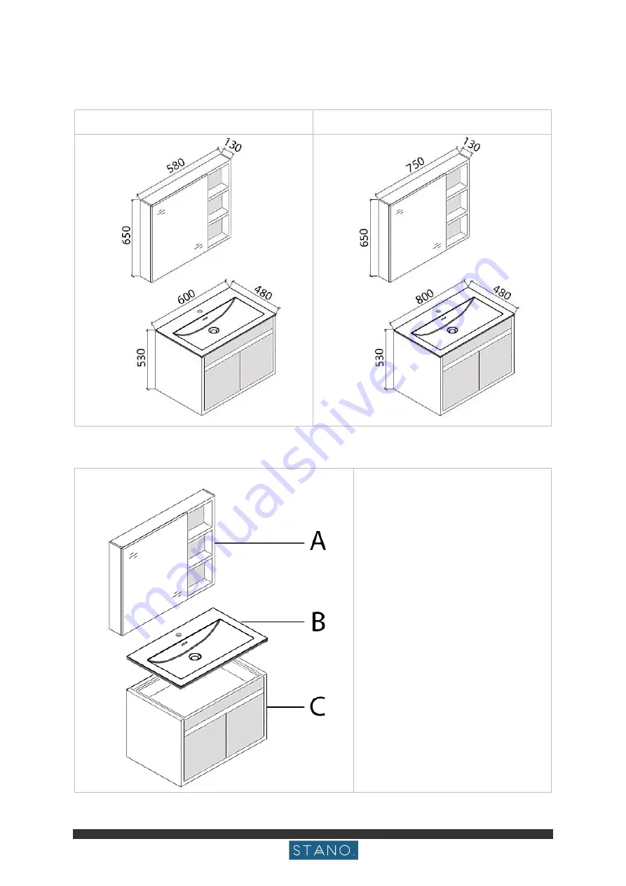 STANO NOVA60-MIR+NOVA60-BC Installation Manual Download Page 3