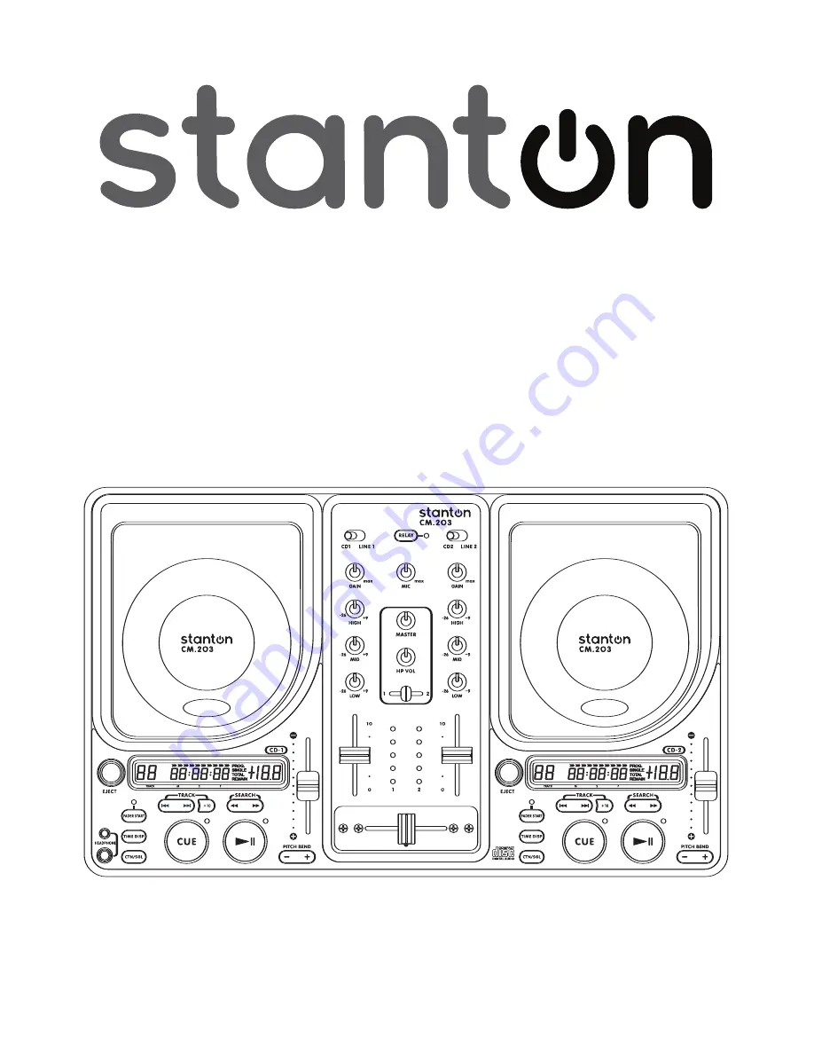 Stanton CM.203 Скачать руководство пользователя страница 1