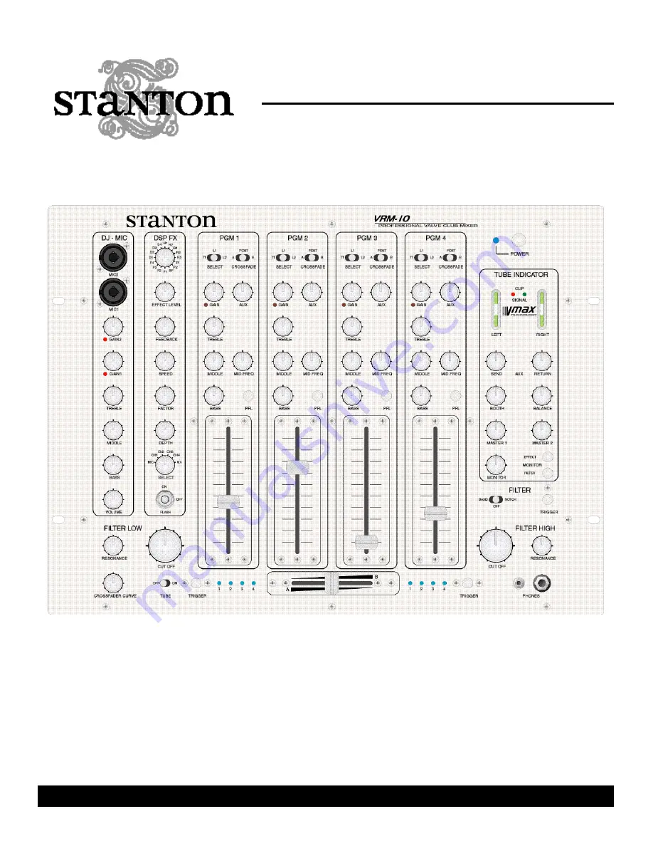 Stanton VRM-10 Скачать руководство пользователя страница 1