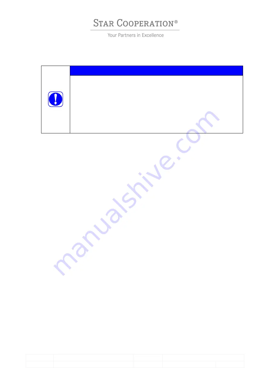 Star Cooperation 3-01000A01-01 Instructions For Use Manual Download Page 6