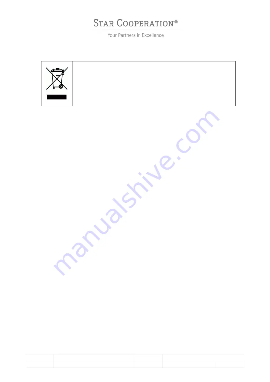 Star Cooperation 3-01000A01-01 Instructions For Use Manual Download Page 13