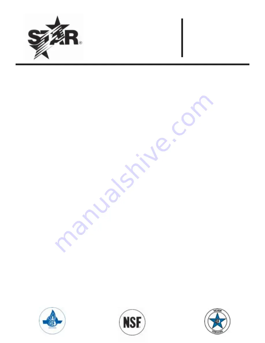 Star Manufacturing International 8H-6015CBZ Скачать руководство пользователя страница 1