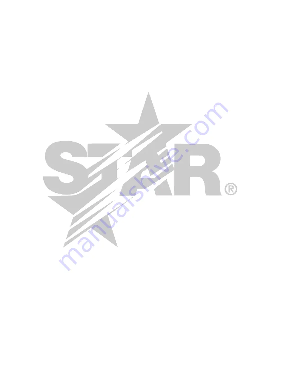 Star Manufacturing International ULTRA-MAX 802HA Installation And Operating Instructions Manual Download Page 13