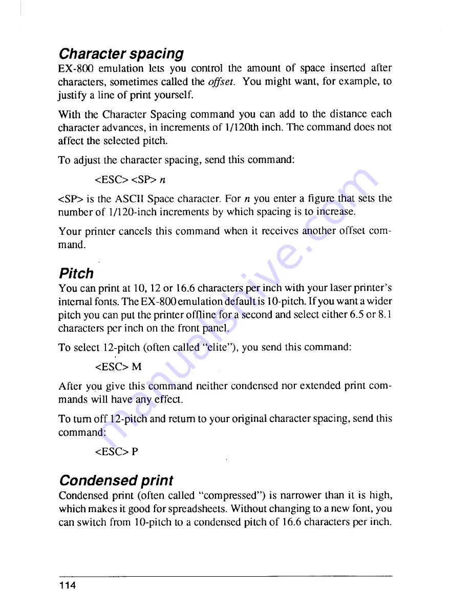 Star Micronics 8 Series Applications Manual Download Page 122