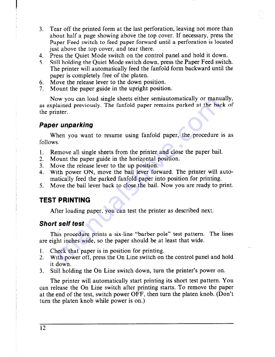 Star Micronics Multi-Font NX-2410 User Manual Download Page 20