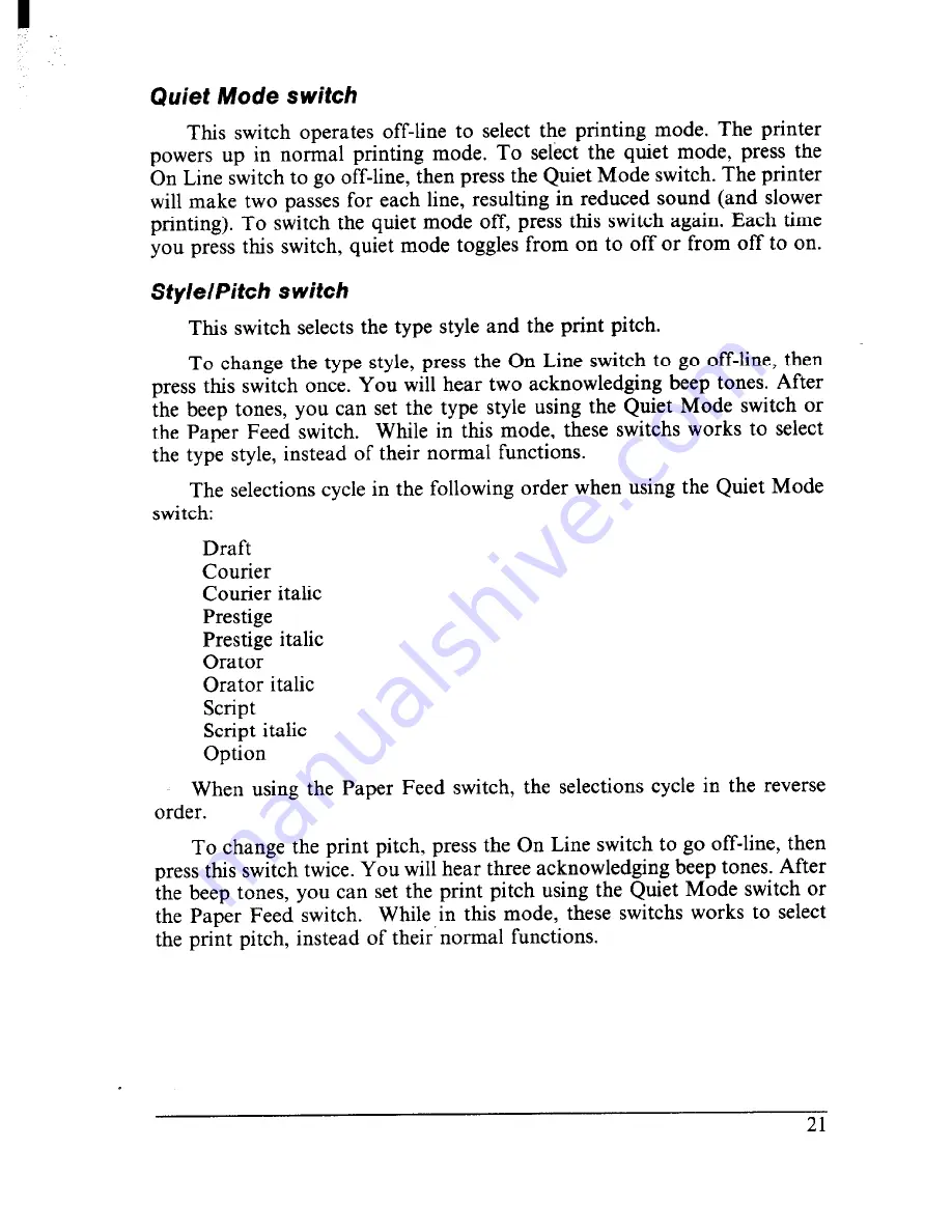 Star Micronics Multi-Font NX-2410 Скачать руководство пользователя страница 29