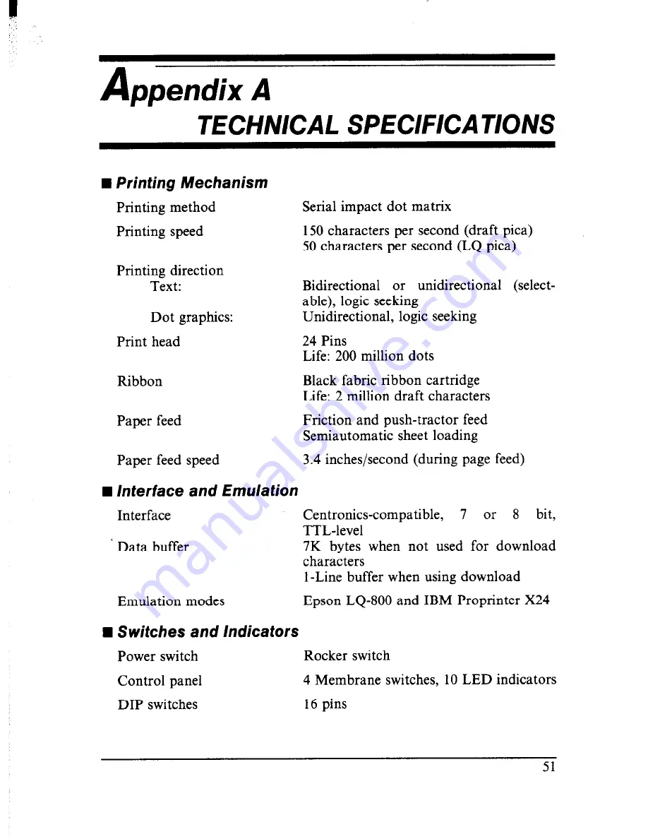 Star Micronics Multi-Font NX-2410 User Manual Download Page 59