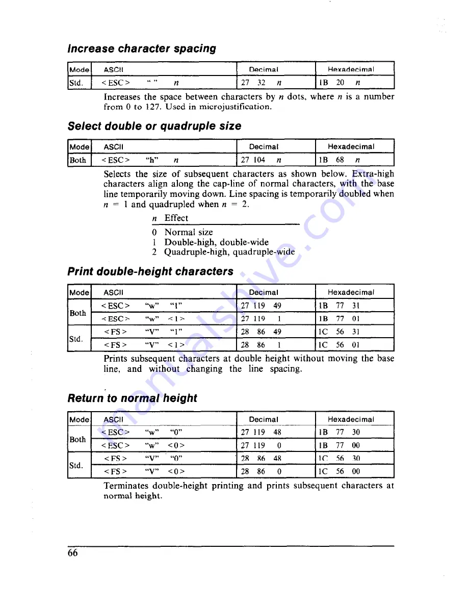 Star Micronics Multi-Font NX-2410 User Manual Download Page 74