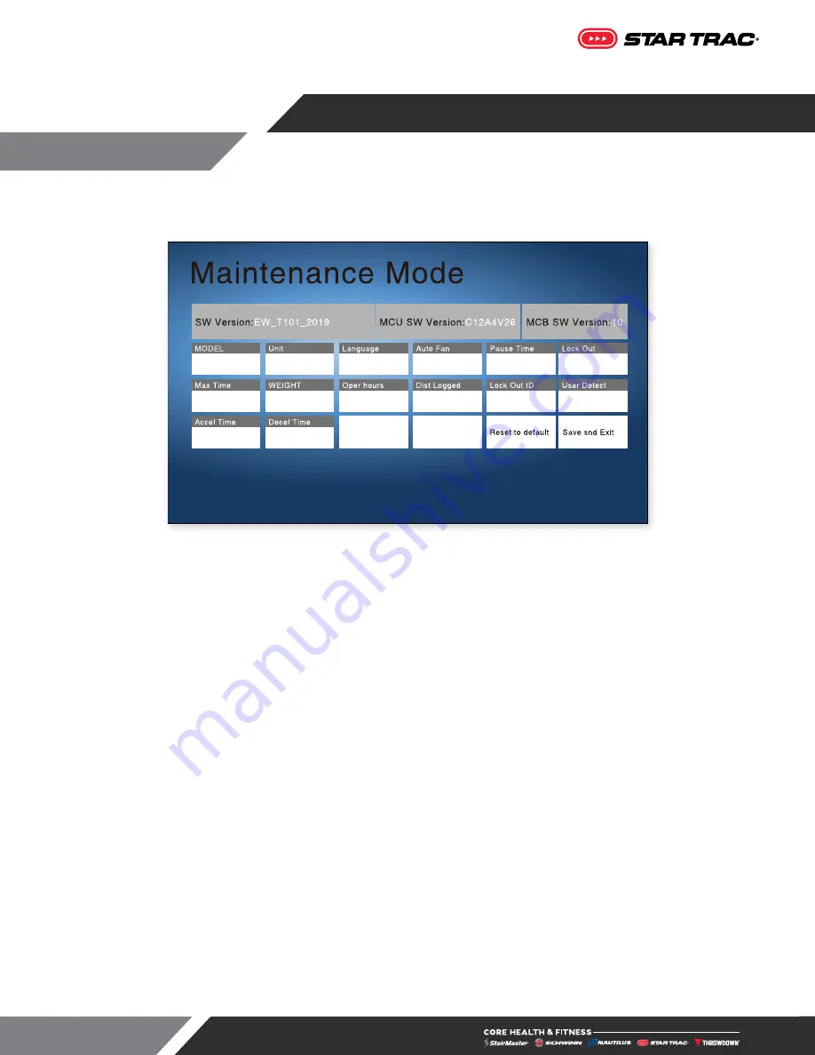 Star Trac 4-UB Owner'S Manual Download Page 27