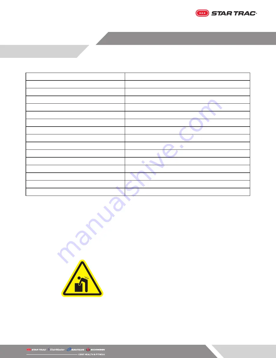 Star Trac 9-9271 Assembly Manual Download Page 4