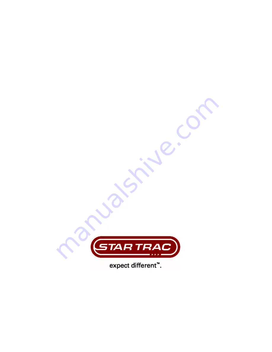 Star Trac E-UB Installation Instructions Manual Download Page 54