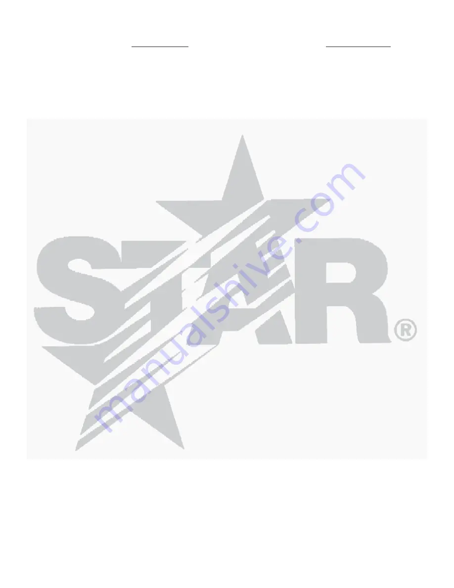 Star 11RW Installation And Operation Instructions Manual Download Page 7