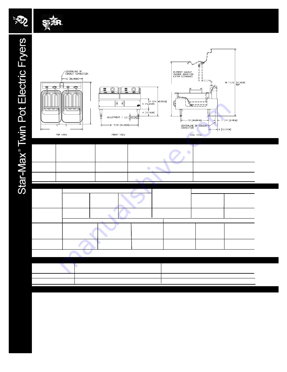 Star 530TD Specification Sheet Download Page 2