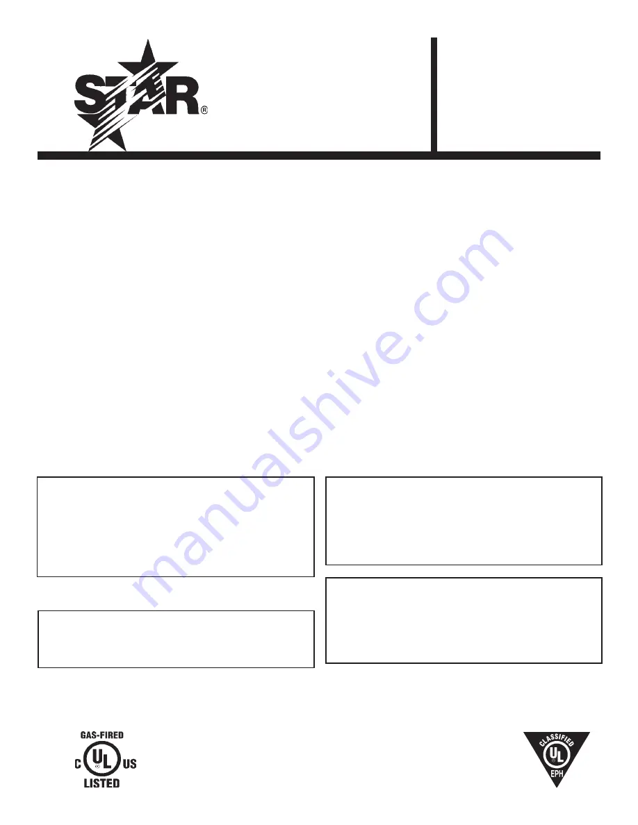 Star 8024CBB Owner'S Manual Download Page 1