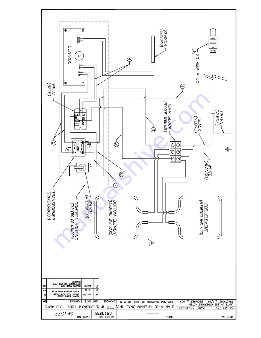 Star GR138TB Installation And Operating Instructions Manual Download Page 11