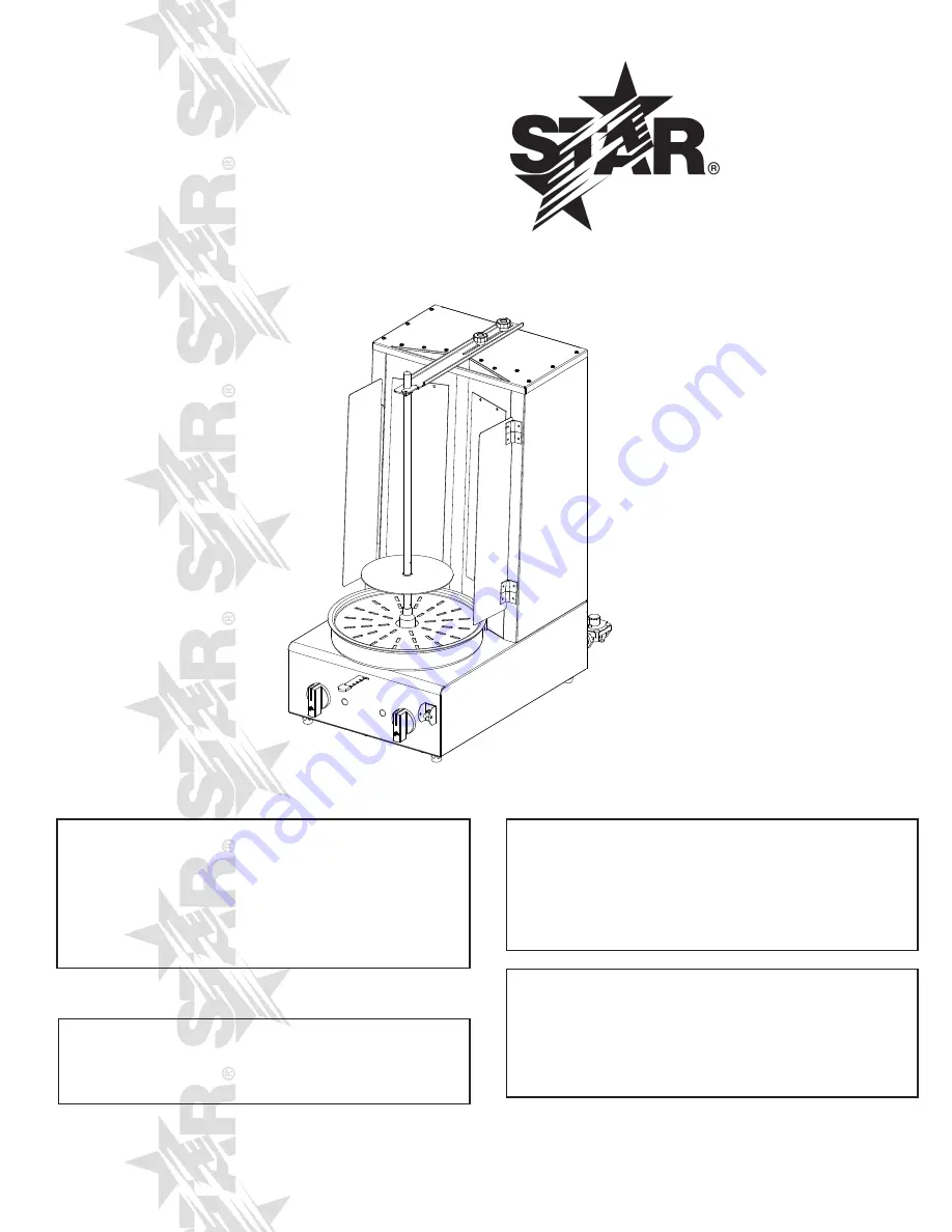 Star VBE30 Installation And Operation Instructions Manual Download Page 1