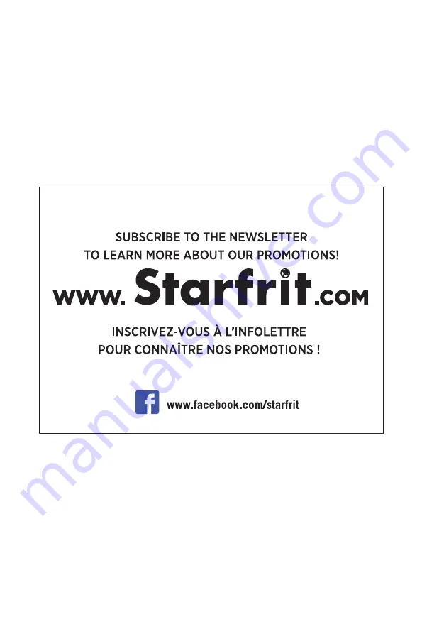 STARFRIT 024604 Instructions For Use And Care Manual Download Page 80