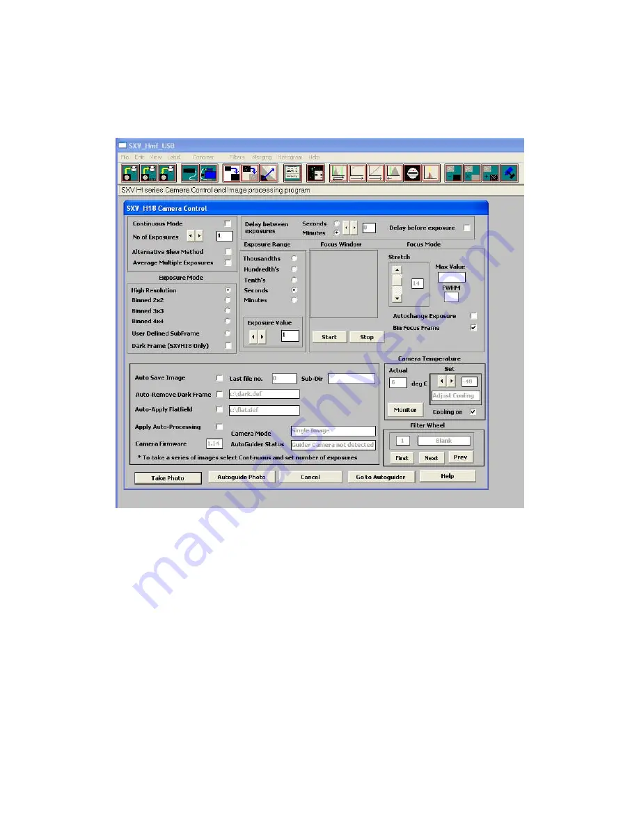 Starlight Xpress SXVR-H18 User Manual Download Page 5