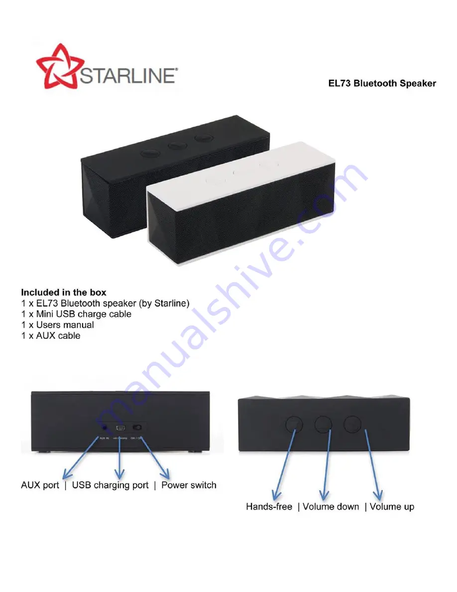 Starline EL73 User Manual Download Page 1