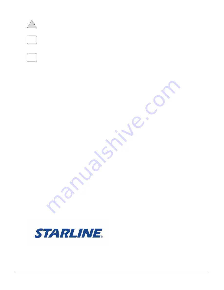 Starline XU Operator'S Manual Download Page 2