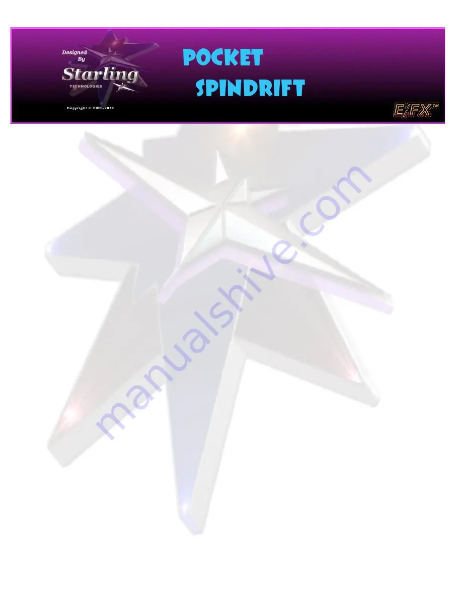 Starling Technologies Pocket Spin Drift Instruction Manual Download Page 1