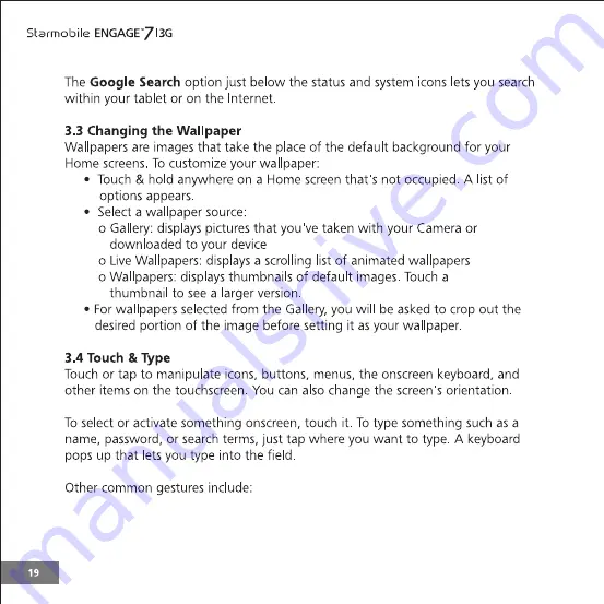 Starmobile ENGAGE 7 3G Скачать руководство пользователя страница 24