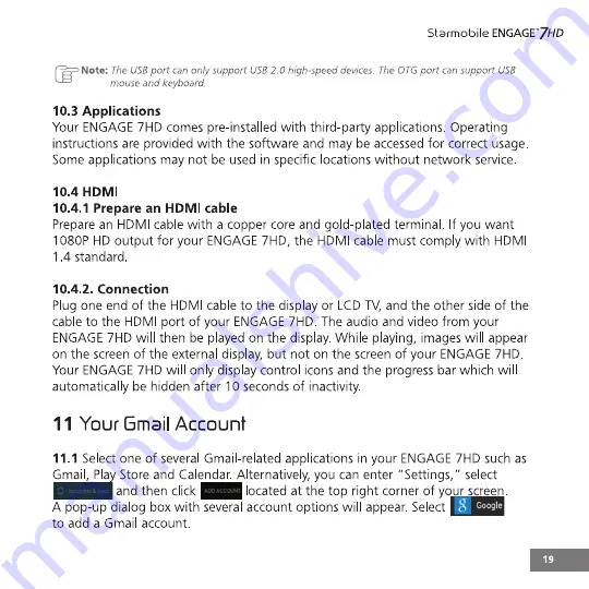 Starmobile Engage 7 HD Скачать руководство пользователя страница 23