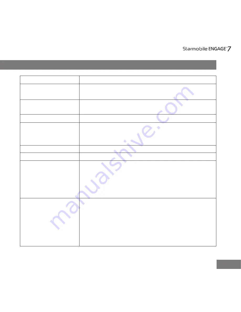Starmobile engage 7 User Manual Download Page 7