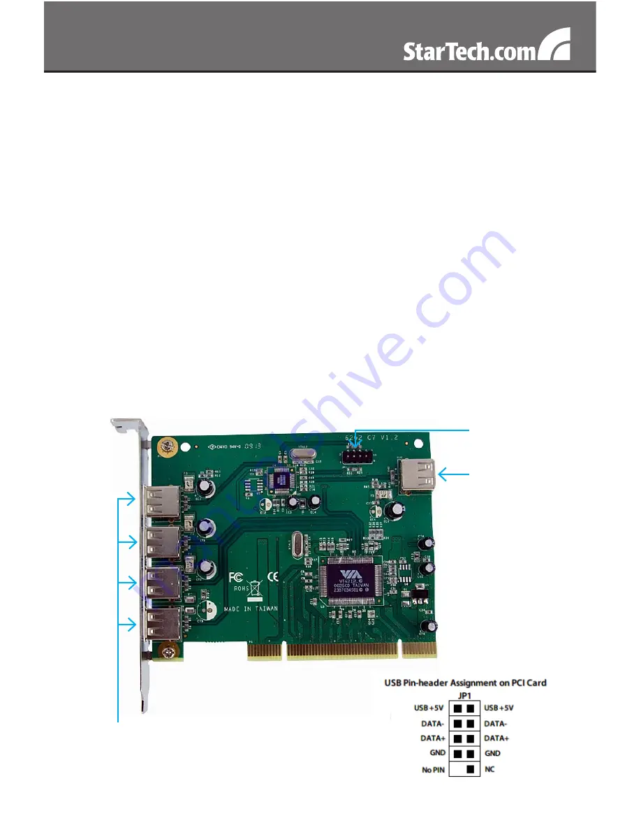 StarTech.com PCIUSB7 Instruction Manual Download Page 4