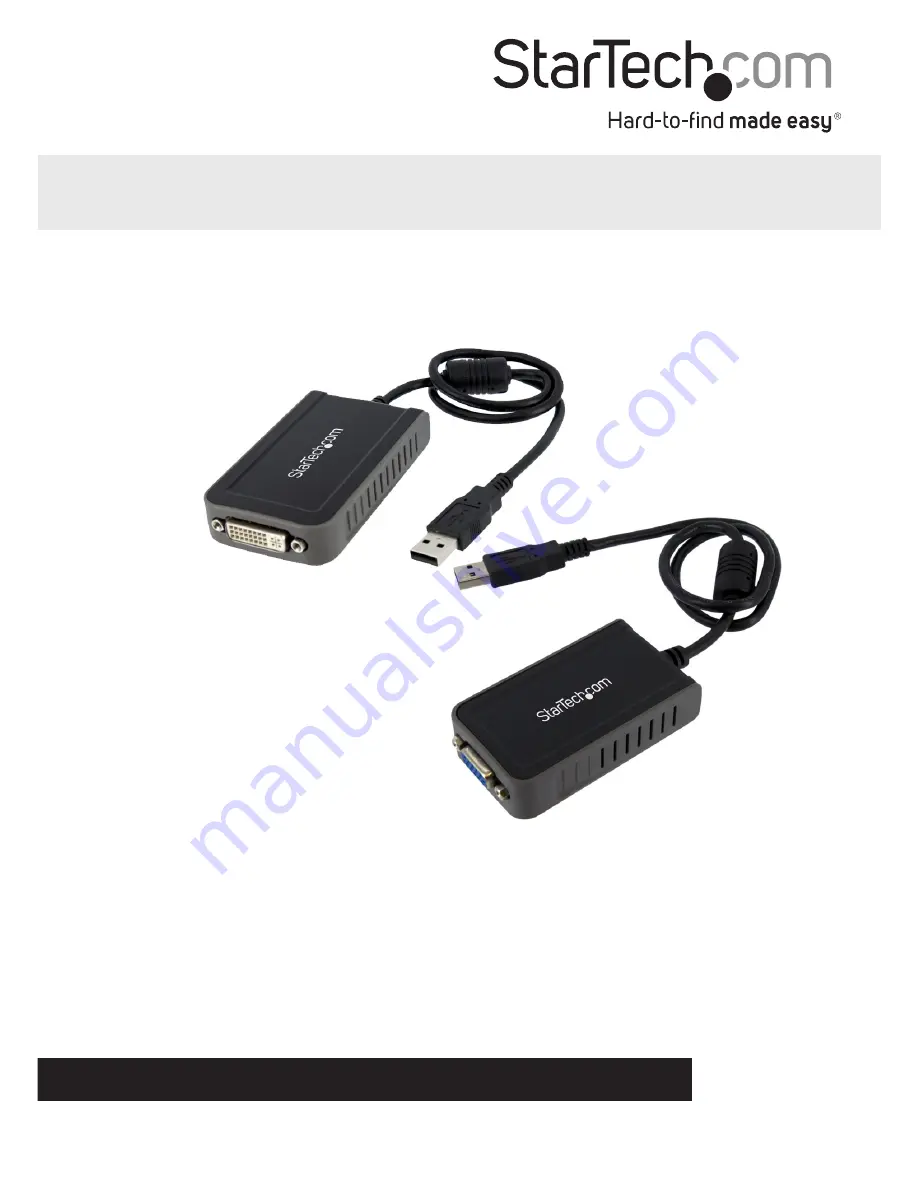 StarTech.com USB2DVIE2 Скачать руководство пользователя страница 1