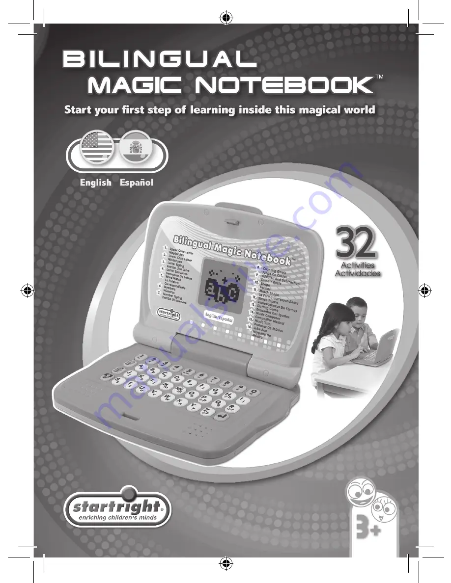 Startright Bilingual Magic Notebook Скачать руководство пользователя страница 1