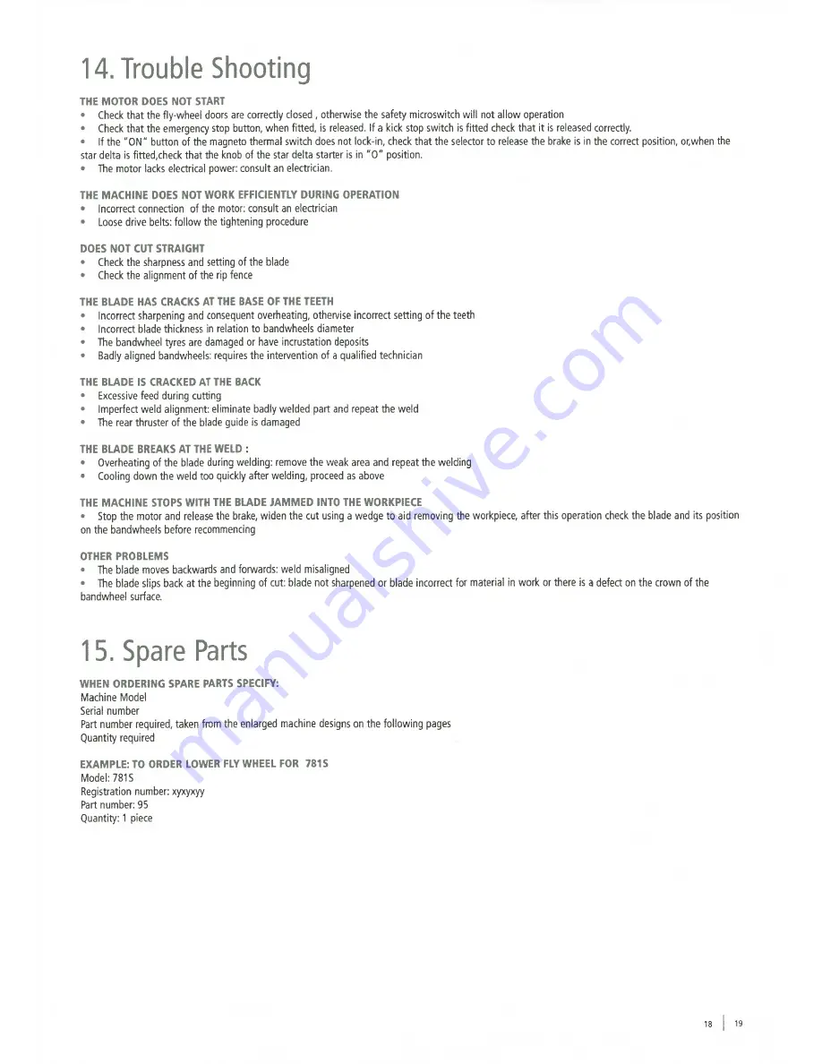 STARTRITE 352SB Manual Download Page 17