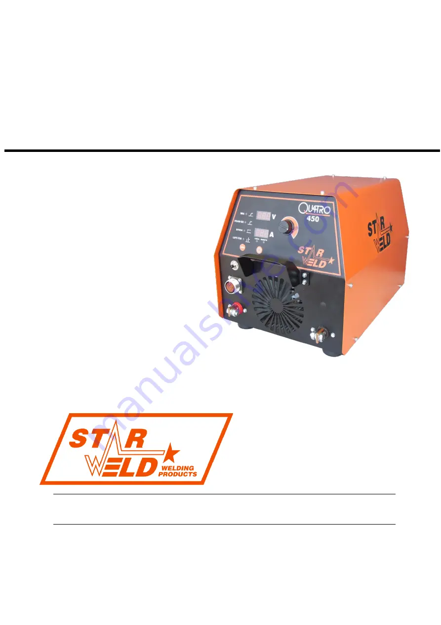 STARWELD QUATRO 450 Operator'S Manual Download Page 1