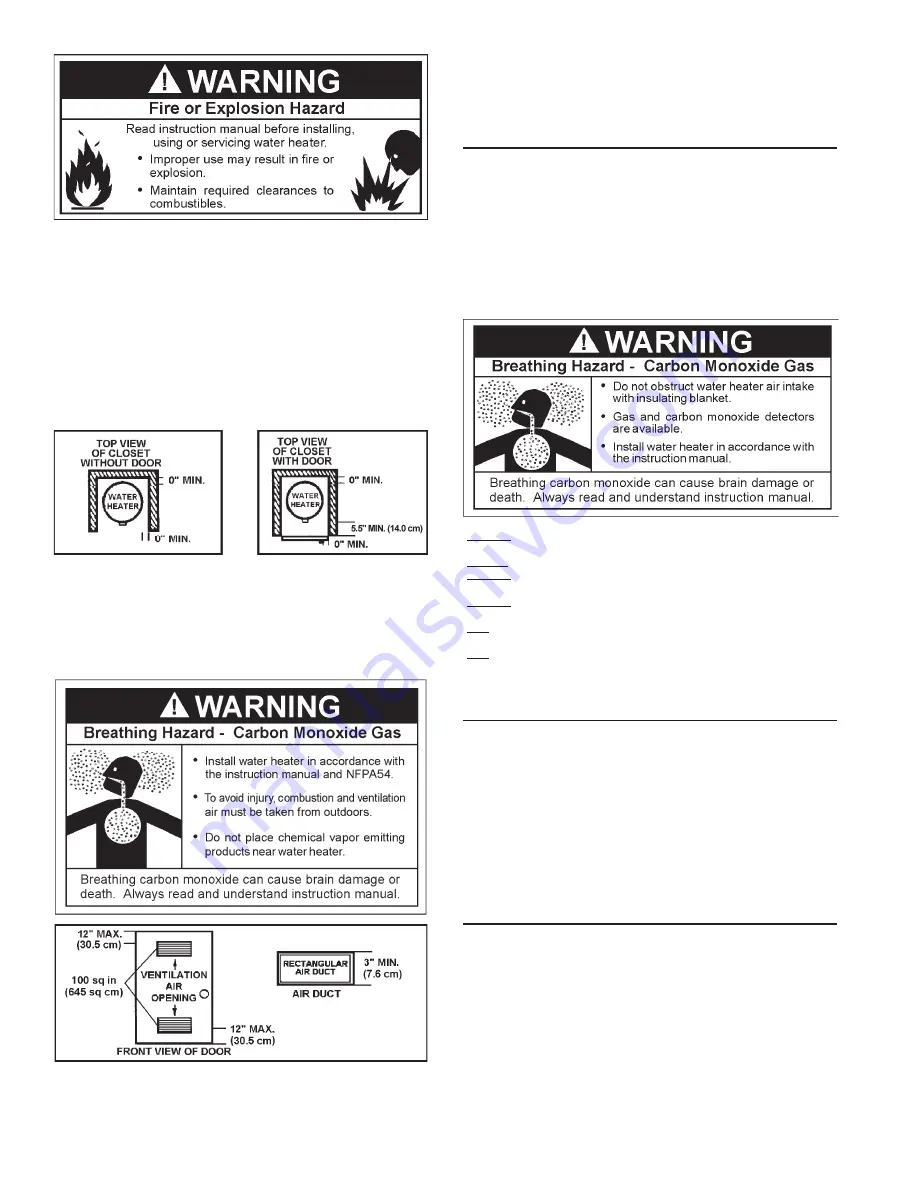 State Water Heaters GS675HRVIT Instruction Manual Download Page 10