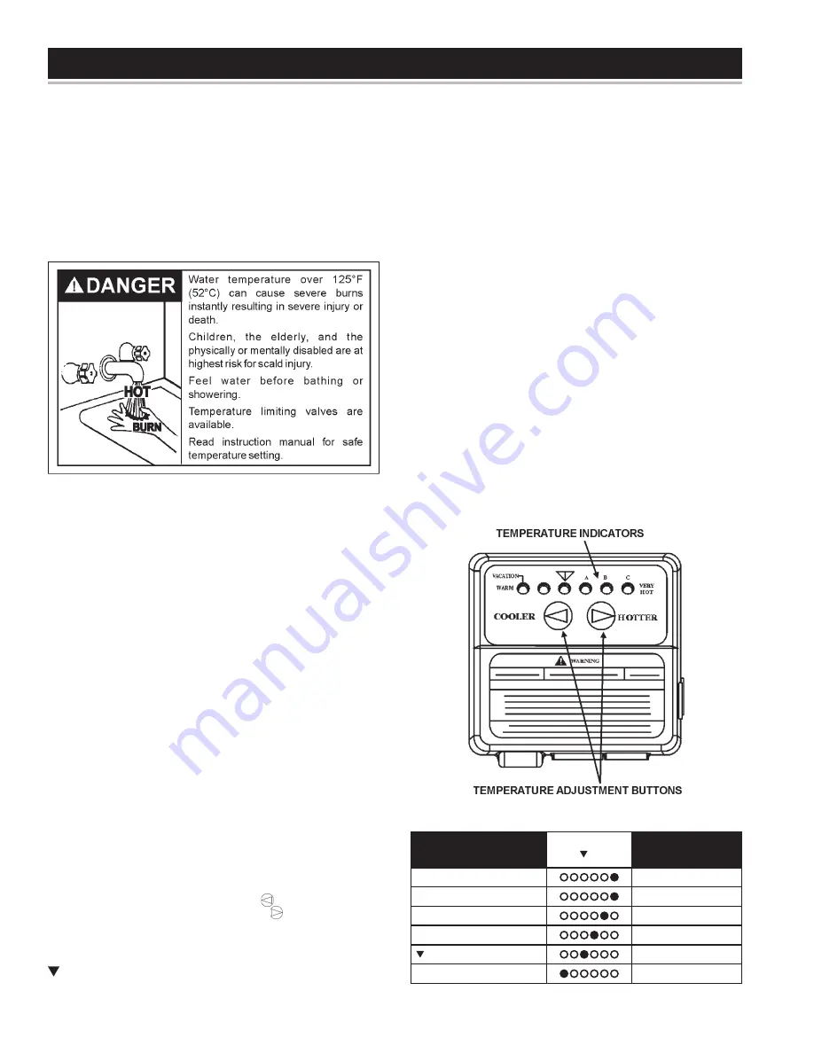 State Water Heaters Power Direct Vented Gas models Instruction Manual Download Page 24