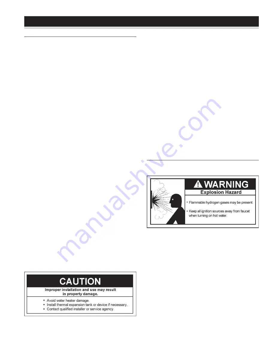 State Water Heaters Power Direct Vented Gas models Instruction Manual Download Page 25