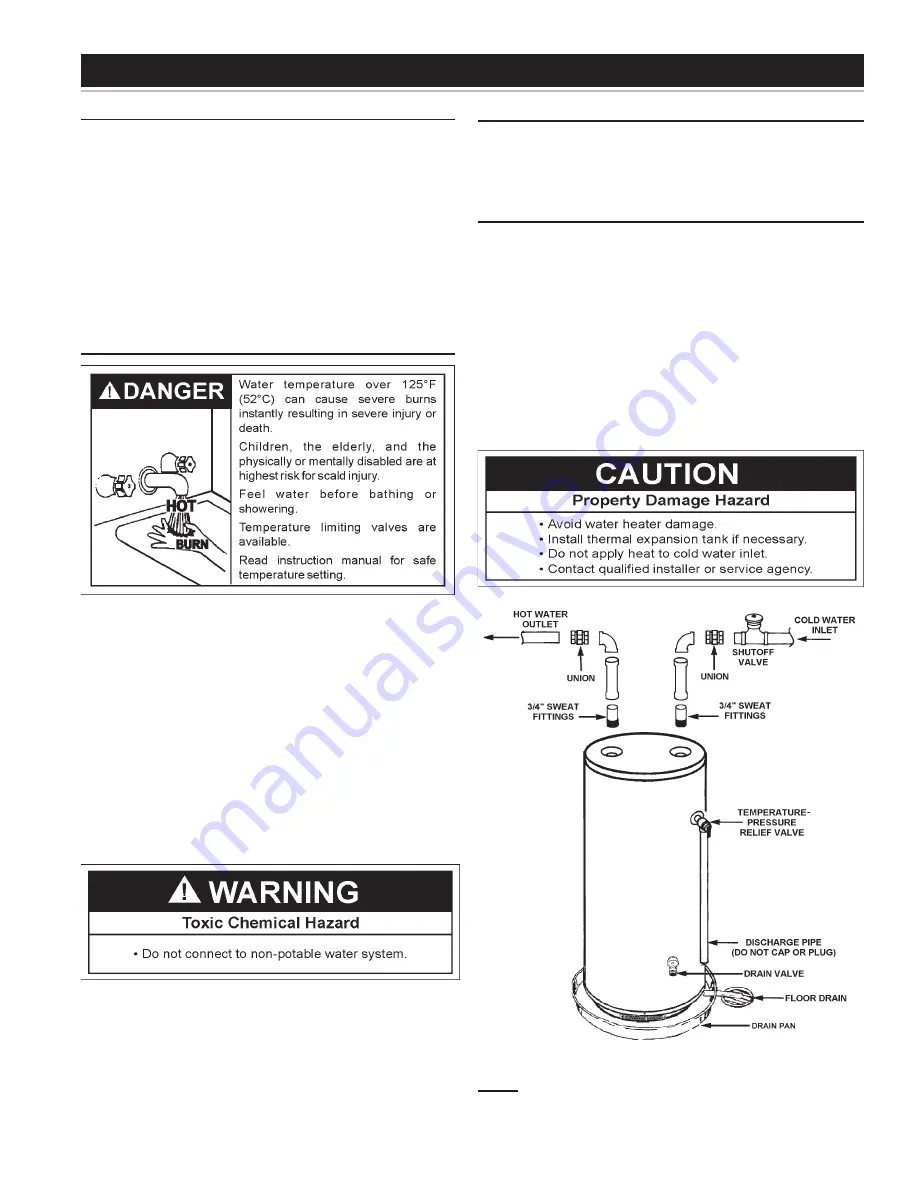 State Water Heaters Power Vent/Power Direct Vent Gas Models Скачать руководство пользователя страница 13