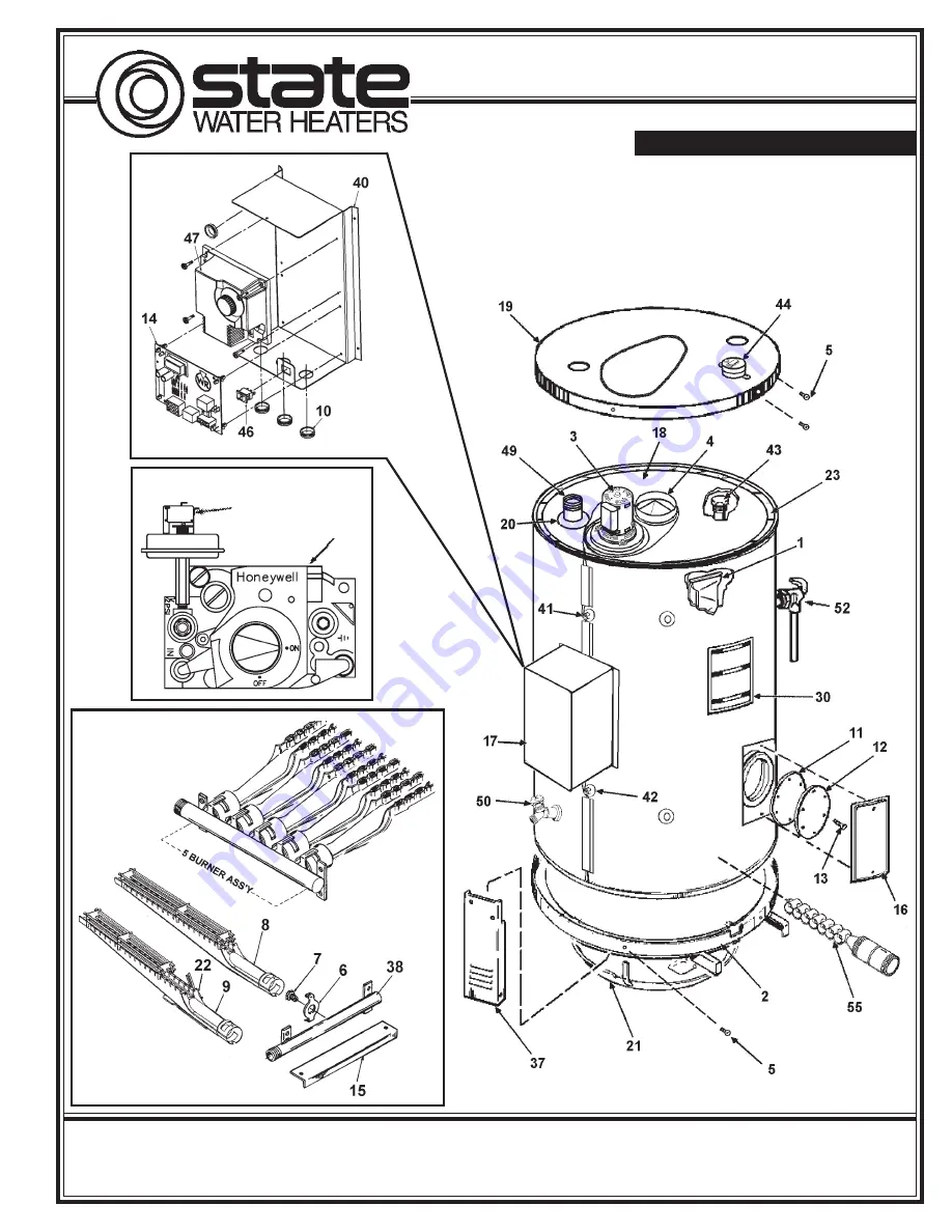 State Water Heaters SBD 150 Скачать руководство пользователя страница 1