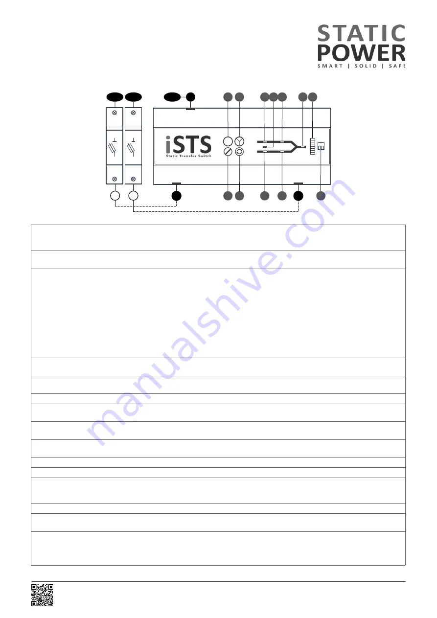 Static Power iSTS R Скачать руководство пользователя страница 1